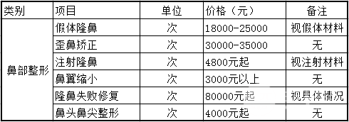 鼻子美容手術(shù)費(fèi)用詳解，多少錢？，鼻子美容手術(shù)費(fèi)用全面解析，手術(shù)費(fèi)用究竟是多少？
